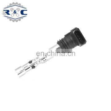 R&C Factory High Quality Car Spark Coils Koil Pengapian mobil 06A905115D For Audi A4 A6 TT VW Bora Golf Auto Ignition Coil