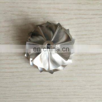 K04 5306-123-2014 5304-970-0064 46.39/56.08mm 7+7 blades aluminum 2618/millining billet compressor wheel for turbo