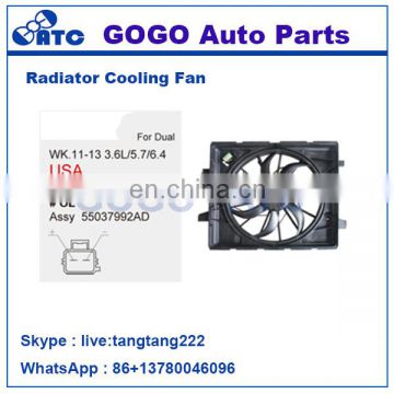 12v DC CAR Radiator A/C Cooling Fan Motor for WK.11-13 3.6U5.7/6.4 OEM 55037992AD