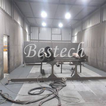 Manual Sand Blast Room with Dust Cleaning System