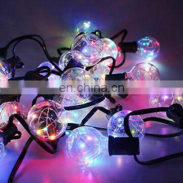 25pcs G40 RGB Patio Party Globe Ball Led String Lights Bulb for Outdoor Lighting photo-2