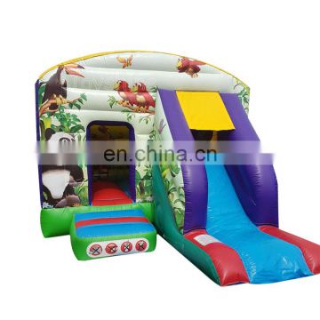 Inflatable Jungle Themed Child Jumping Bouncer Castle Bounce House N Slide