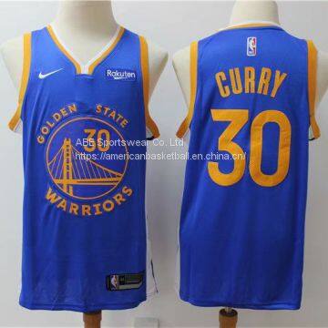 Golden State Warriors #30 Curry Blue Jersey