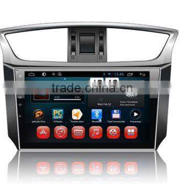 Kaier factory -Quad core Full touch android 4.4.2 car dvd for Sylphy +OEM+1024*600+mirrior link +TPMS