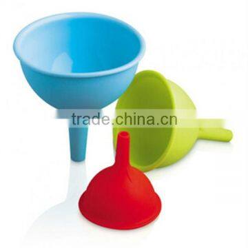 Food grade kitchen silicone funnel set