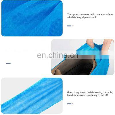 Polyethylene Non-skid Anti Slip Dust Custom Polypropylene Non Woven Disposable OEM Hospital Boot Shoe Covers Booties Footwear photo-2