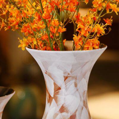 Retro Nordic Modern Simple Style Chinese Jingdezhen Ceramic Vase For Shopping Mall Decor photo-4