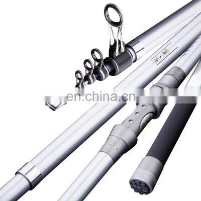 New Design Handmade 3.6-4.5m Fishing Telescopic Rod Carbon Fiber Long Distance Throwing Fishing Rod Reservoir Solid Fishing Rod