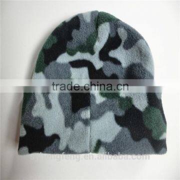 2016 fashionable polar fleece camouflage hat