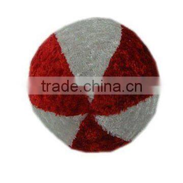 15cm(Diameter) Christmas ball plush toy,stuffed ball toy