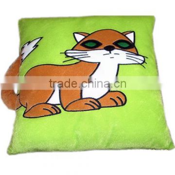 promotional plush cat cushion