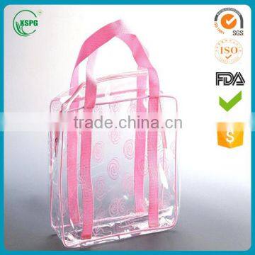 2015 cheap clear pvc packaging tote bag