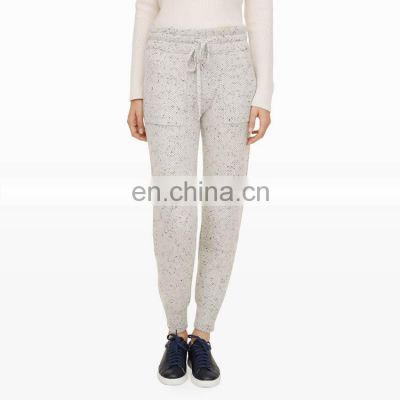 Casual Style Lady Wool Knitted Crochet Pants