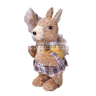 Cute Christmas Decorations Ornaments Natural Squirrel Dolls Gifts