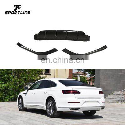 Vacuum Carbon CC Rear Bumper Lip for Volkswagen Arteon Hatchback 4-Door 2019-2020