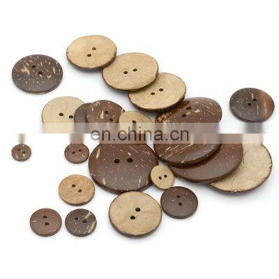 Around Brown Sewing Garment Natural Coconut Shell Buttons photo-4