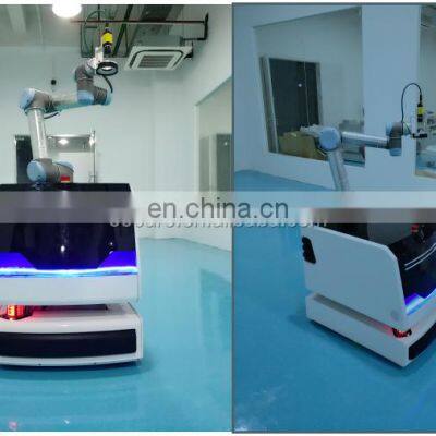 Trackless laser guidance complex robot