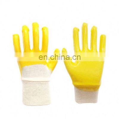 Wholesale Cheap Nitrile Coated Gloves Custom Industrial Hand Protective Safety Gloves Nitrile Gloves For Mechanic Industry