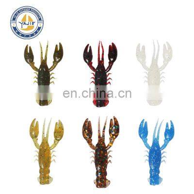 Hot sell 2.3g saltwater prawn shrimp fishing lure luminous soft shrimp bait