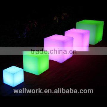 WorkWell color changeable outdoor seating cube LED ligh chair TYC20                        
                                                Quality Choice