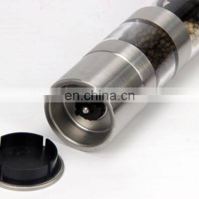 2 in 1 Transparent Glass Dual Manual Salt And Pepper Grinder Mill Kitchen Tools Accessories For Cooking Grinder photo-2