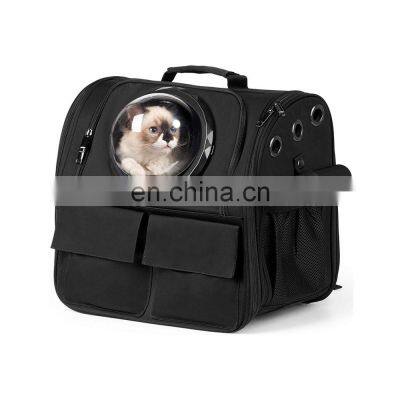 High quality custom many sizes breathable washable travel note bag pet dog carrier backpack