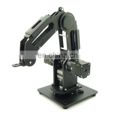 Black 6061 Aluminum Alloy 3pcs 42 Gear Motors + 3-Axis Mechanical Robot Arm 3-DOF Robotic Arm