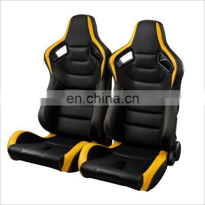 Hot selling leather racing seat car seat with slider