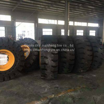 30 Forklift Semi-solid Tyre 17.5-25 L-5 Nylon Inflatable Loader Tyre L-5 Puncture Resistance