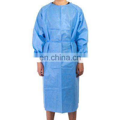 CE ISO Approved PP/PP+PE/SMS Surgical Gown Disposable Isolation Gowns