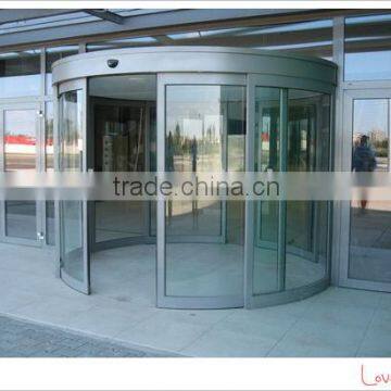 GTC commercial glass automatic curved sliding gates