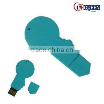 Plastic key shape USB flash drive promotional