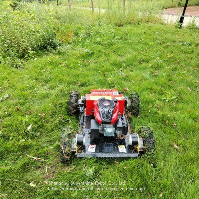 radio control lawn mower, China remote slope mower price, robot slope mower for sale