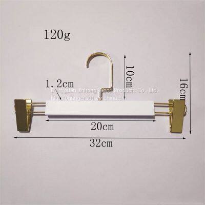 Clothing Store White Wood Trousers Rack Household Balcony Telescopic Pants Hanging Drying Skirt Socks Underwear Multi-functional Hanger Storage Artifact photo-5