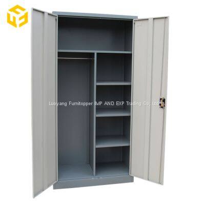 2 Door Steel Locker Cabinet Office Metal Wardrobe Design Filing Cabinet photo-3