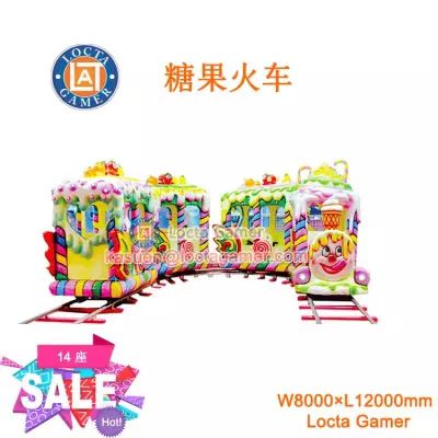 Guangdong Zhongshan Tai Le play children indoor and outdoor waterproof sightseeing electric track customized children train candy train export standard