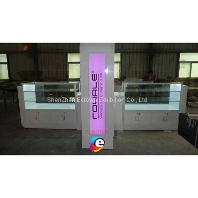 MDF led glass locking display cabinet/model display showcase for sale/beauty salon cabinet showcase