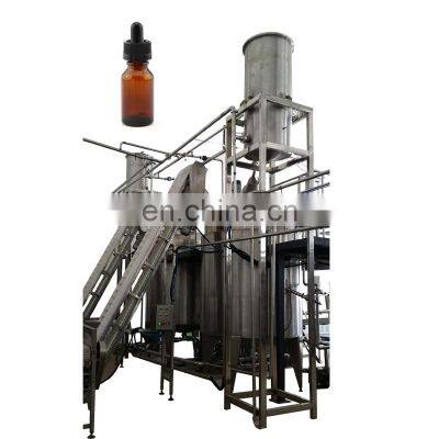 Industrial Herbs and Flower Essential Oil Distillation Distilling Equipment Hydrosol Plant Extracting Unit Extraction Machine photo-5
