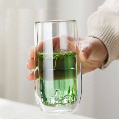 Household High Borosilicate Double Glass Cup High Temperature Resistant Wave Cup