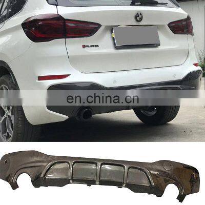 X1 F48 F49 M-Tech Carbon Fiber Rear Diffuser For BMW X1 F48 F49 Rear Bumper Lip 2016-2019