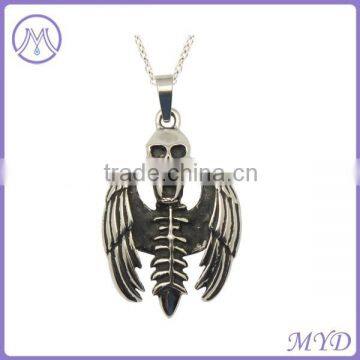 unique stainless steel bird skull pendant in top quality from shenzhen