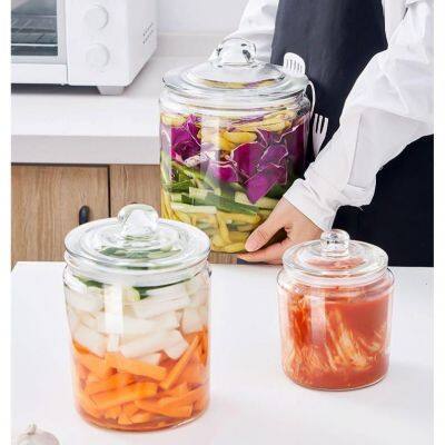Premium Glass Jar - Airtight Lid Keeps Fresh, Clear for Easy Viewing. Ideal for Pantry: Grains, Teas & Spices. Stylish Home Use. photo-5