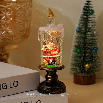 Snowflake Candle Christmas Lights - Crystal Ball Flameless Decor for Bulk Party Wholesale Orders photo-2