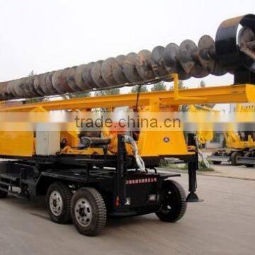 Crawler and Trailer available! HF-360 Trailer Type Screw Pile Drill Machine Price