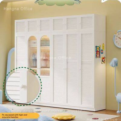 Fluted Steel Wardrobe Cabinet SW-CN769 – Exquisite Metal Handles & Adjustable Feet | Easy Assembly for Rental & Student Housing-Life Long Service photo-5