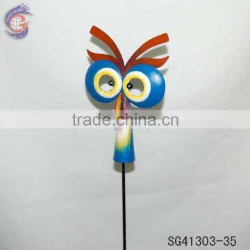 metal owl outdoor garden decor stake