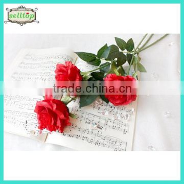 74cm single long stem artificial red roses