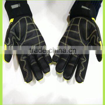 Impact/Super Oil Repellency gloves Hot selling cheap oil field work glove factory