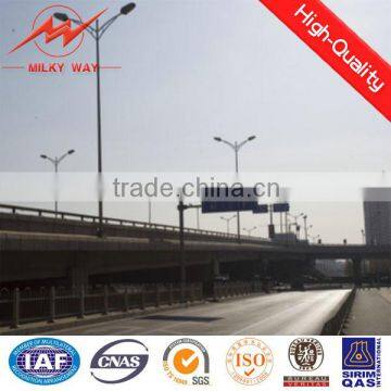 10m street light pole ISO certificate Q235 hot dip galvanized