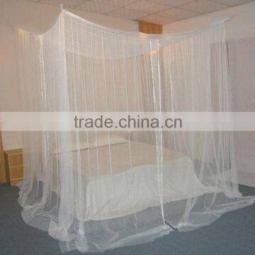 Square mosquito net with four doors